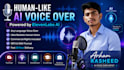 human like ai voice over in any language using elevenlabs