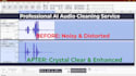 remove background noise and clean your audio professionally