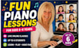 teach fun and interactive live group piano lessons online