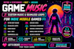 compose retro synthwave 8bit game music, seamless loops for indie mobile games