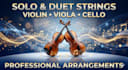 create solo and duet violin viola cello string arrangements
