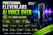 create professional ai voice overs by using elevenlabs