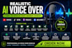 create realistic ai text to speech voice over