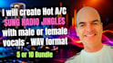 create personalised hot ac sung radio jingles