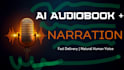 create a professional ai audiobook narration with natural human voice