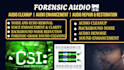 do forensic audio enhancement, cleanup, and noise reduction for clear audio