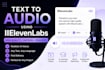 do text to audio using elevenlab