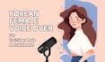 service a professional korean female voice over