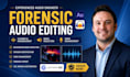do forensic audio editing, cleanup using adobe audition, izotope rx 11, audacity