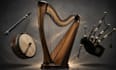 record celtic harp tin whistle bodhran bagpipes for your song