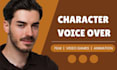 create and record a unique voice for your character