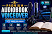 create natural ai or custom voice over for audiobook narration