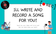 record a custom song based on your ideas