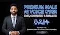 create a high quality male ai voiceover