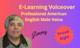 do an elearning voiceover with an american male voice