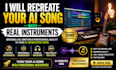 recreate your ai song with real instruments
