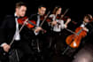 record a live orchestral strings section using violin, viola, cello for music