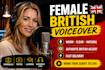 do british voice over for any project