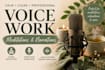 record a calm british female voice over for your project