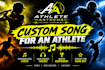 create an energizing custom song for athletes