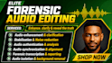 do audio restoration, forensic audio editing, beats, podcast edit and metadata