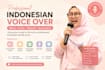 record a professional indonesian female voice over