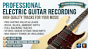 record professional electric guitar tracks or solos and create backing track