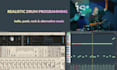 program realistic midi drums for your indie, rock, or metal song