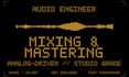 professionally mix and master your song for streaming platforms