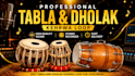 record professional live tabla, dholak, bansuri flute, and ethnic percussion