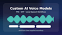 train a custom ai voice model from your clean recordings