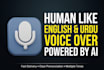 do human like ai voice over