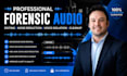 do forensic audio editing noise removal reduction voice isolation background