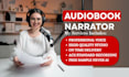 record a professional audiobook narration with a clear engaging voice