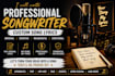 write original song lyrics for any genre