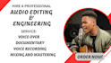 documentary voice over audio editing voice recording documentary style