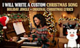 write and create a custom christmas song