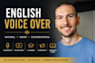 record a natural english voice over or narration