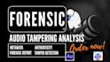 perform audio restoration, tampering detection, and audio metadata analysis
