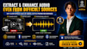 extract and enhance clear audio from video, cctv or phone