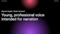 voicework, professional british accent