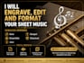 engrave, edit, and format your sheet music in sibelius