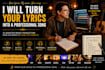 turn your lyrics into a professional song