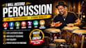 record timpani vibraphone djembe and cinematic percussion