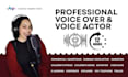 record arabic female voice over ads, narration and acting