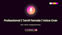 do professional female tamil voice over