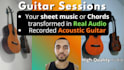 record acoustic guitar to your songs