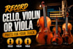 record violin, viola and string section for any projects