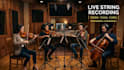 record professional live violin, cello, and string quartet
