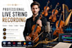 record authentic violin viola string cello harp for your music track